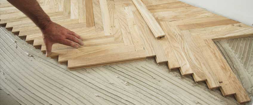 Nail Or Glue Wood Flooring Installation, How To Install Chevron Flooring